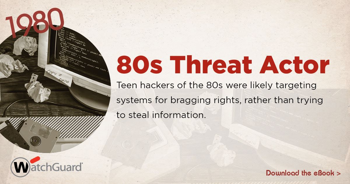 Intelaweb, LLC - The threat actors of the 1980s were... | Facebook