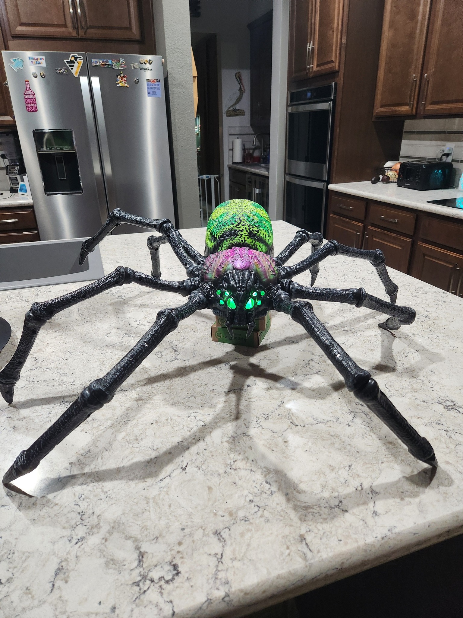 10 posable spiders arrive at Clermont FL Home Depot