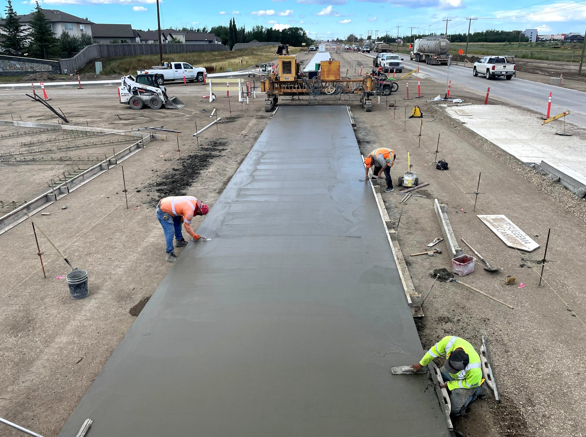 Concrete paving on Highway 40 in Grande... - Proform Concrete | Facebook