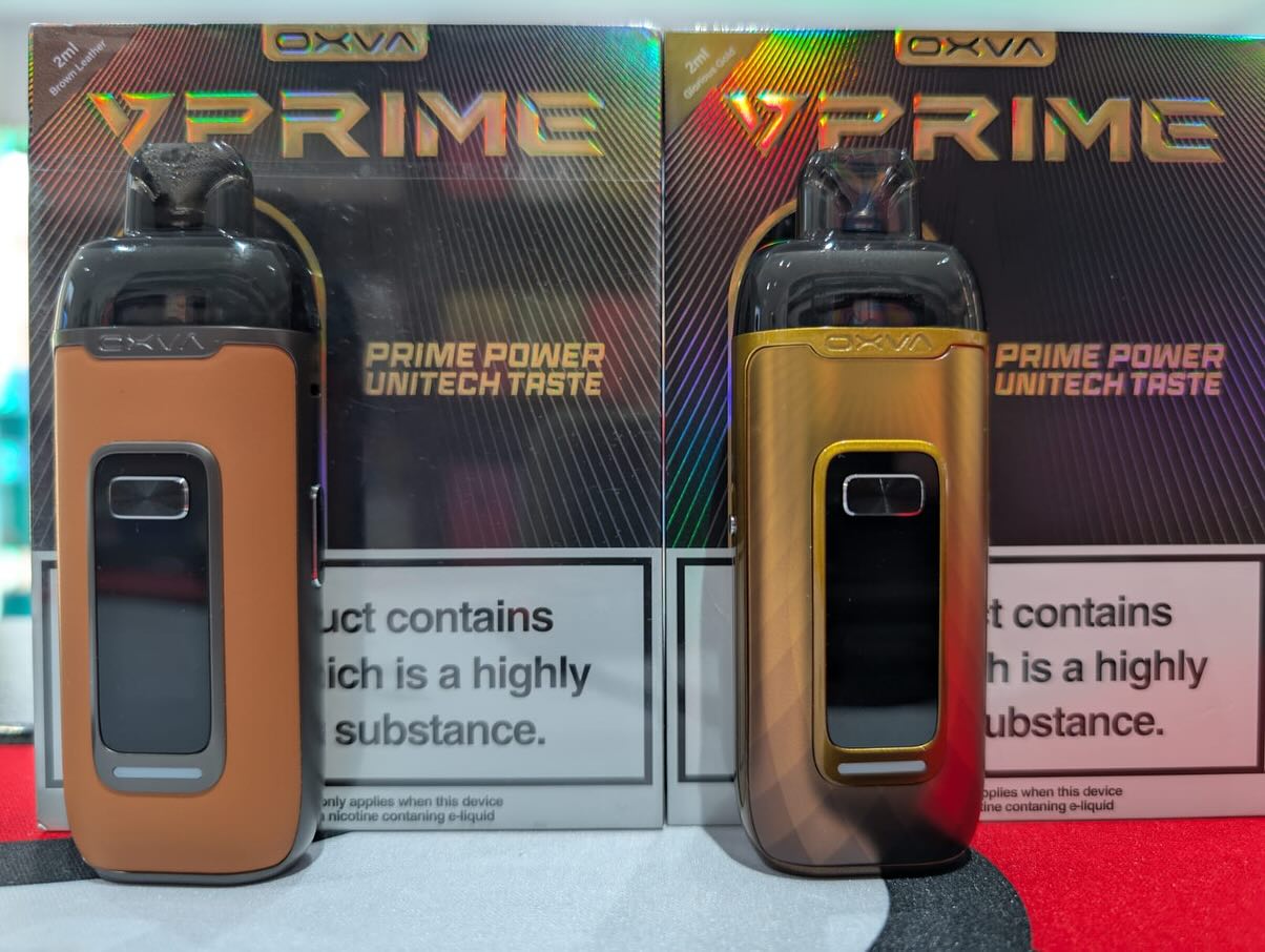 New in store! The Oxva VPrime Pod Kit is a versatile and powerful vape kit  with a 2600mAh built-in battery and 60W max output. Compatible with VPrime  Pods, this device supports MTL,
