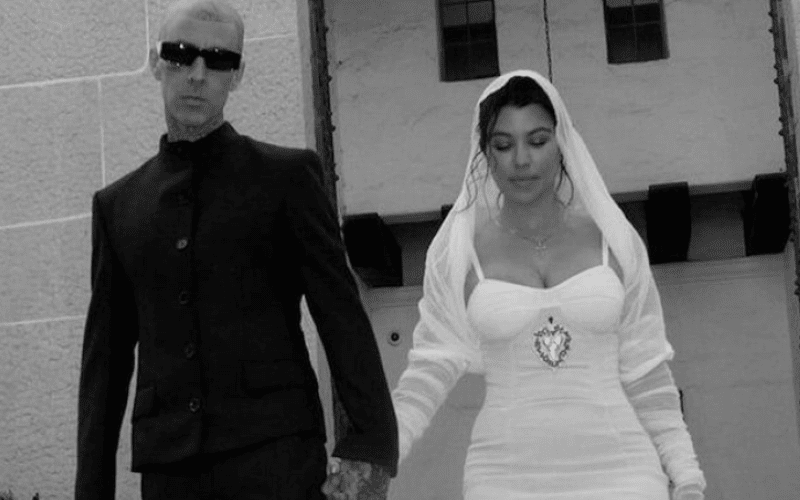 kourtney kardashian wedding dress black Outfit change! donned a lacy, version of her white to her reception 24 Most Stylish Winter ALCHEMY DROP 1 Color:Wine khloe kourtney kardashian wedding dress black