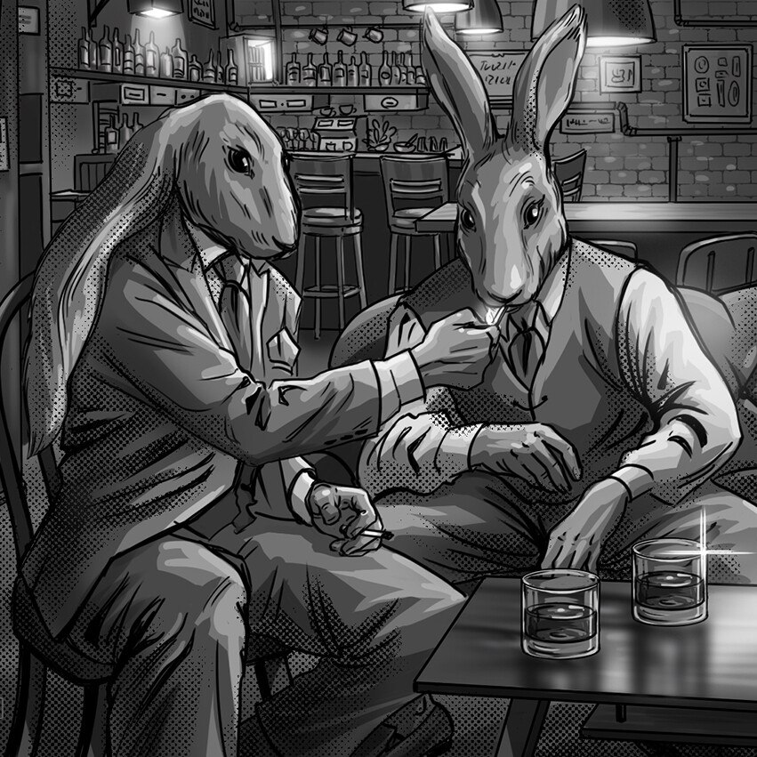 Whisky Rabbit Art