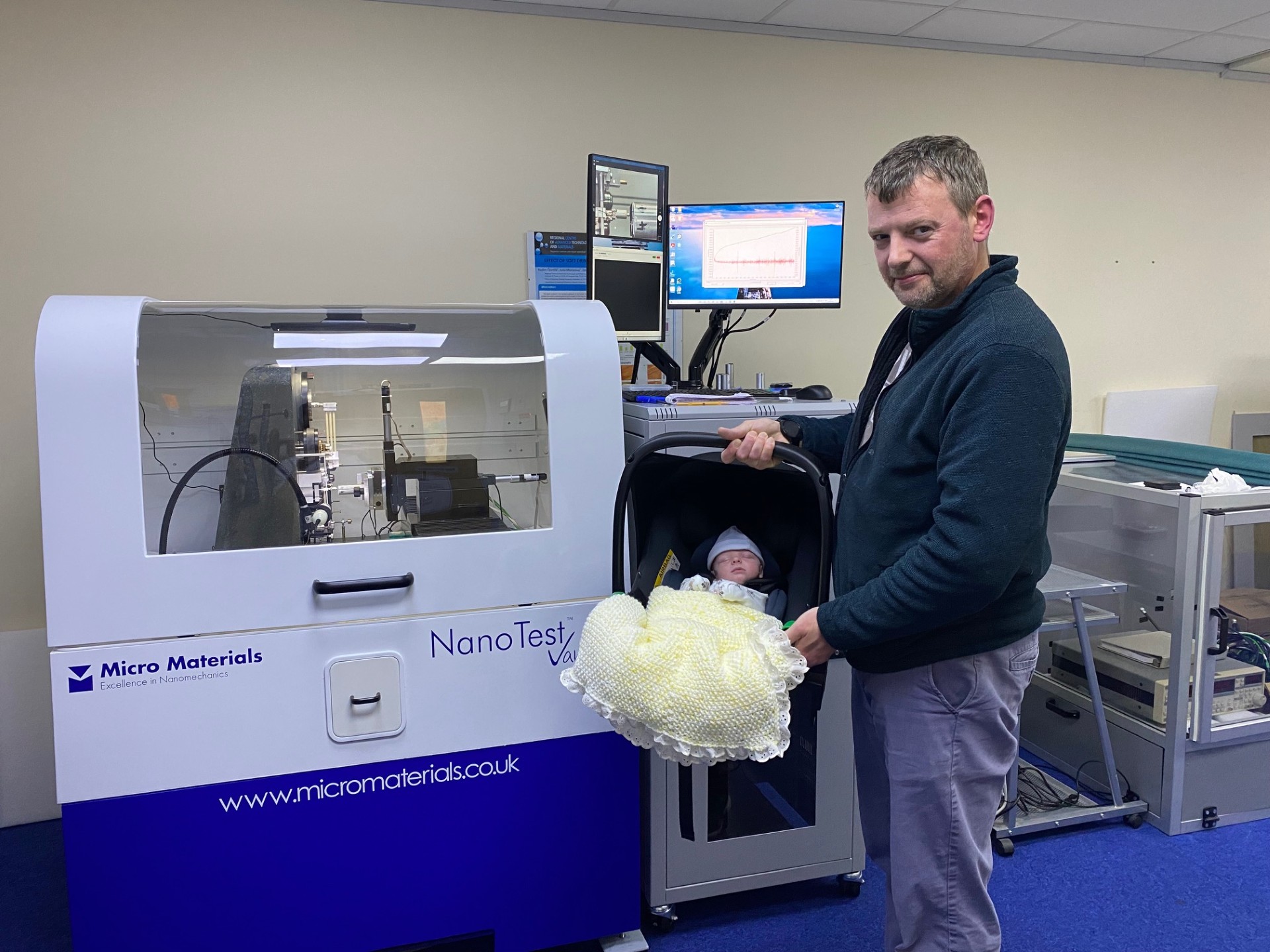 Micro Materials - Visitors to our #NanoTest demo lab seem...