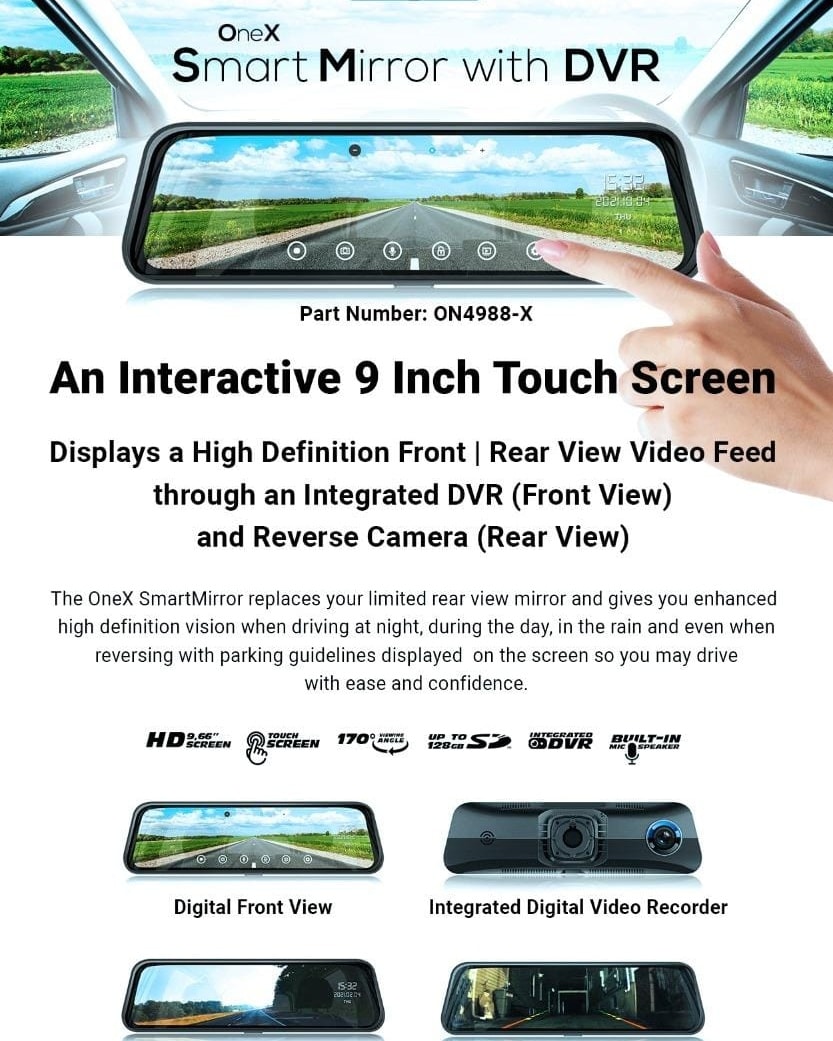 OneX Smart Mirror kits allows you to... - Violet Automotive | Facebook