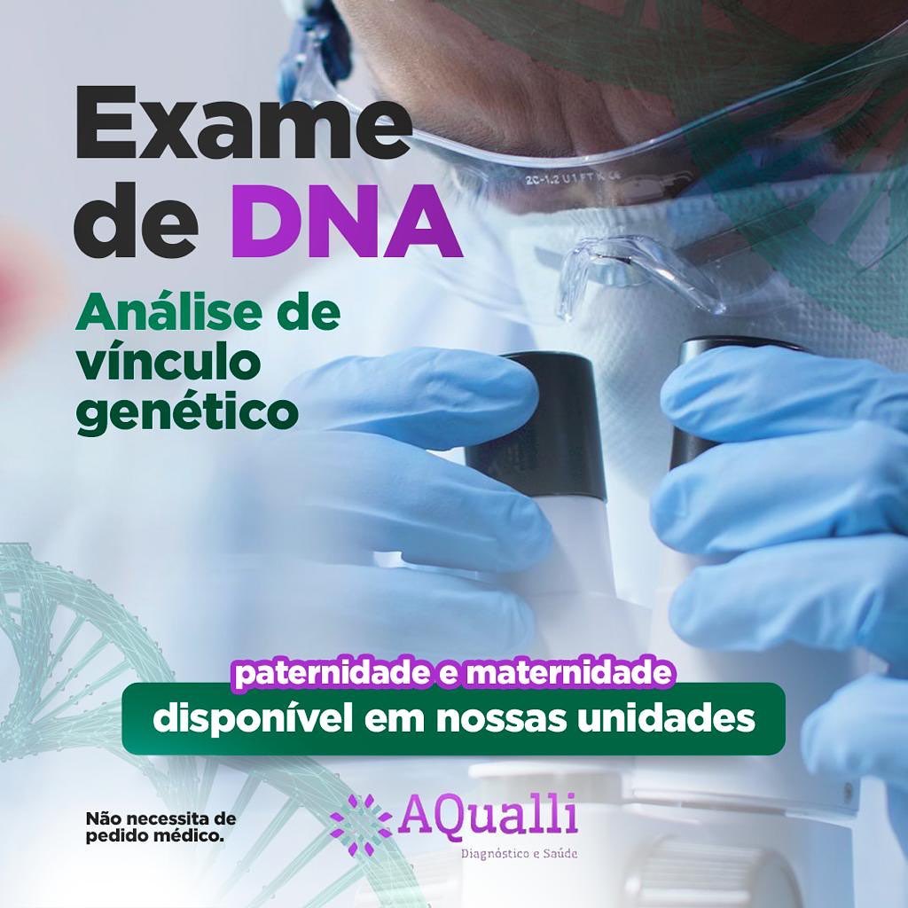 AQualli - ️ Conhecido popularmente como “teste de DNA”, esse é um exame ...