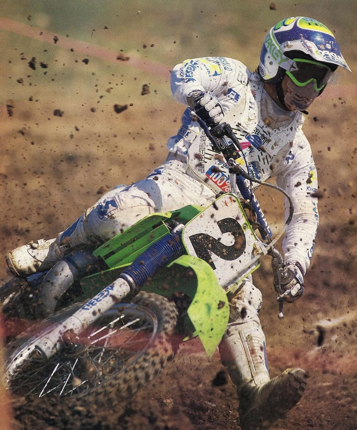 1990 Tim Telford on the Kawasaki KX500 - Mike Webb 📸