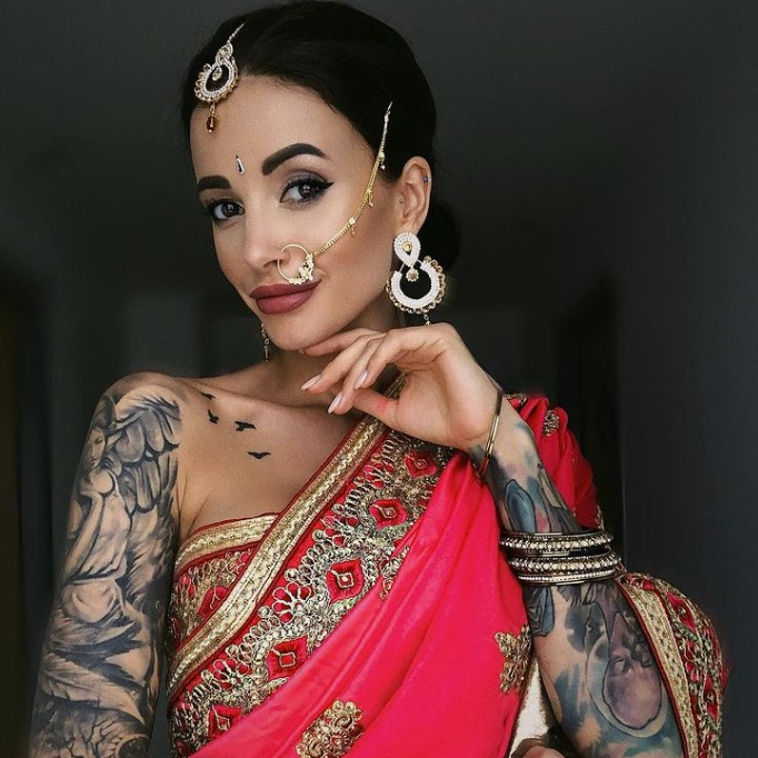Tattoo Observer Tattoo model Anya Sugar from Russia with...