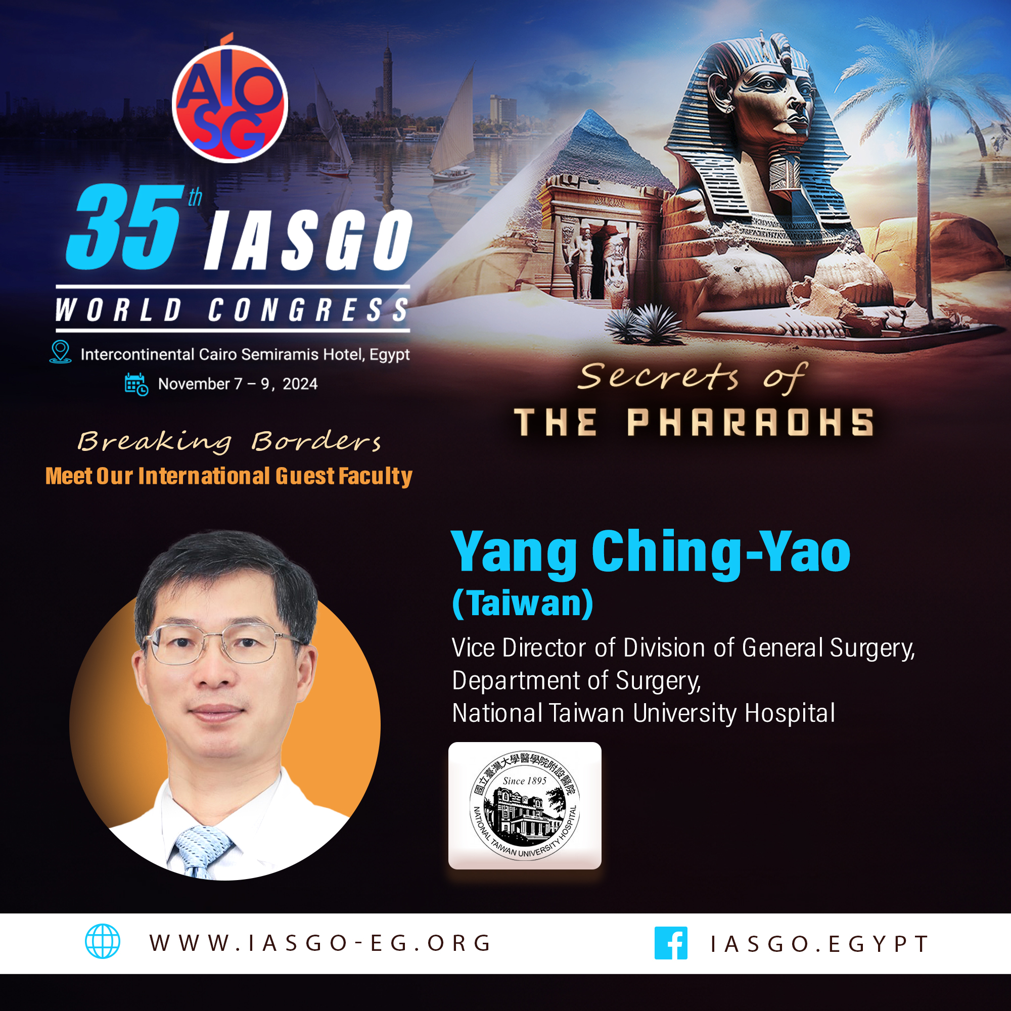 IASGO - We are glad to have Yang Ching-Yao from Taiwan at the 35th ...
