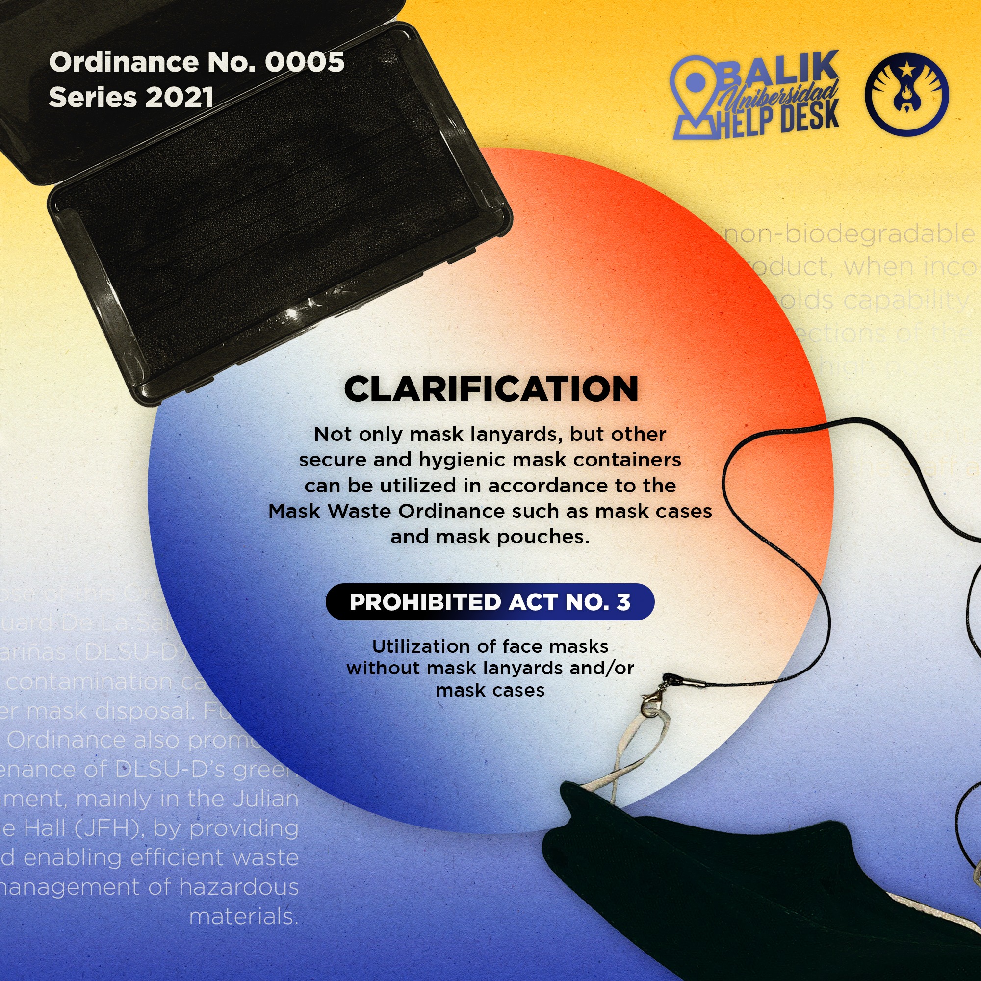 ‼️Updates about Mask Waste Ordinance‼️ Herewith is the clarification on ...