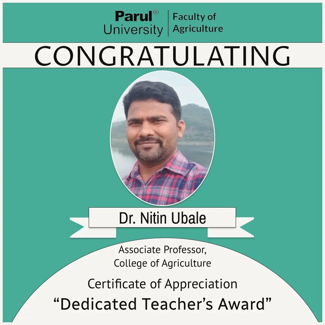 Congratulations... - Faculty of Agriculture - Parul University | Facebook