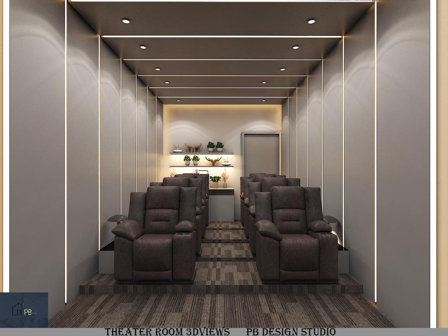 New project Theatre room design 3D... - PB Design studio | Facebook