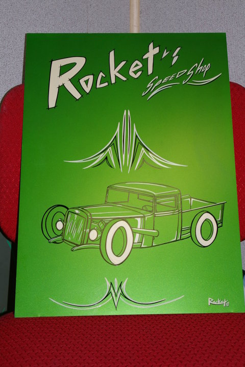 Rocket Kustom Pinstriping