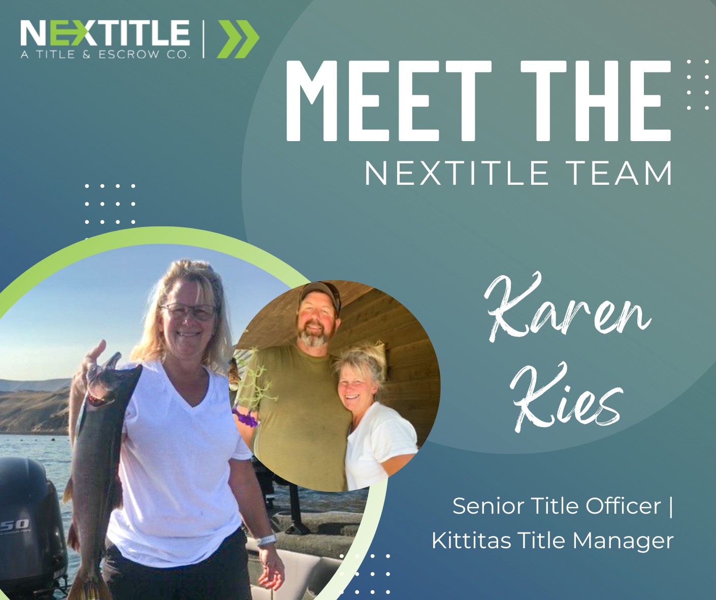 Meet The Team! Karen Kies leads... - NexTitle Ellensburg | Facebook