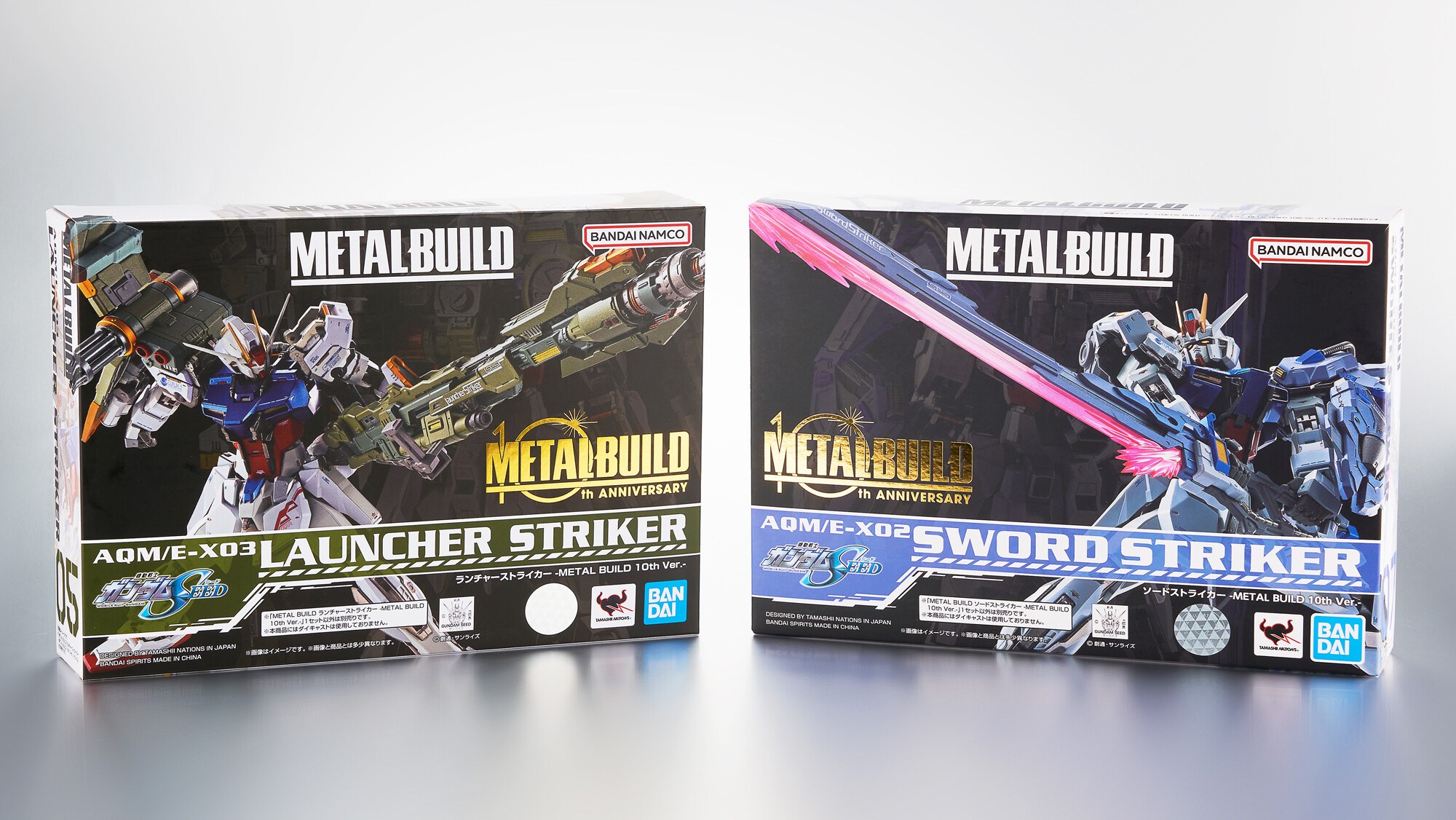 Metal Build - Strike Noir, Launcher / Sword Striker 10th 