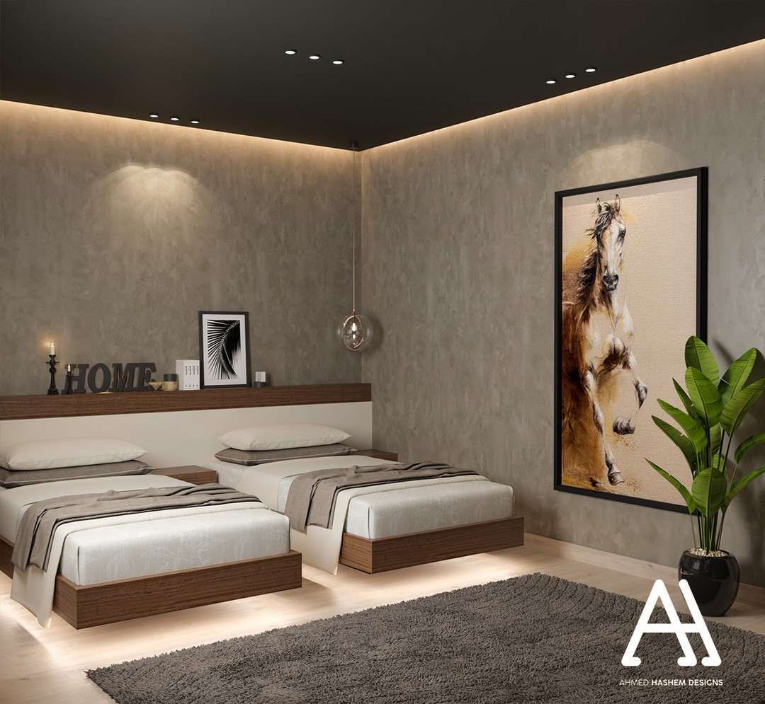 ⚫ Bedroom Design from our projects... - Ahmed Hashem Designs