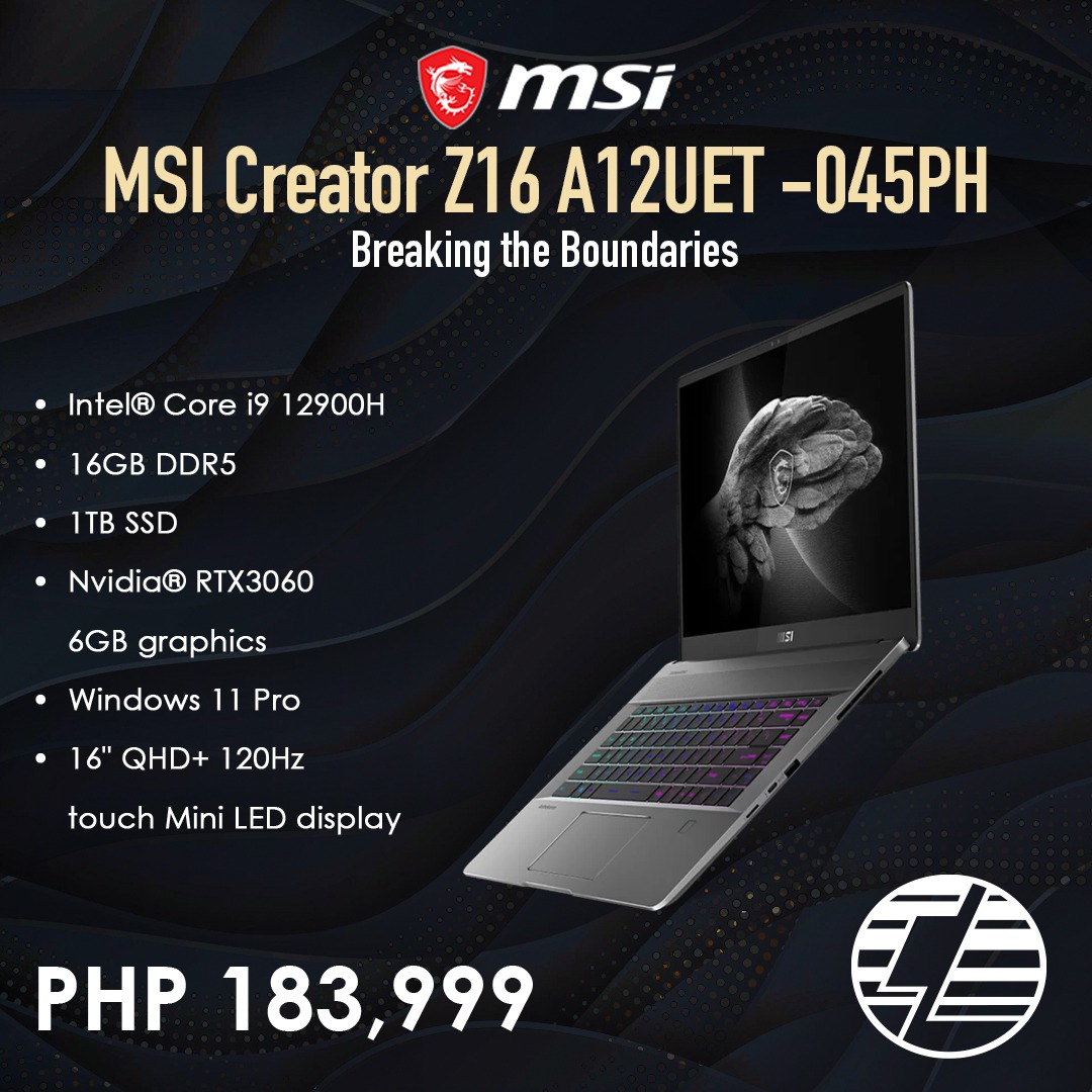 Complink - The MSI Creator Z16 A12UET -045PH provides a... | Facebook