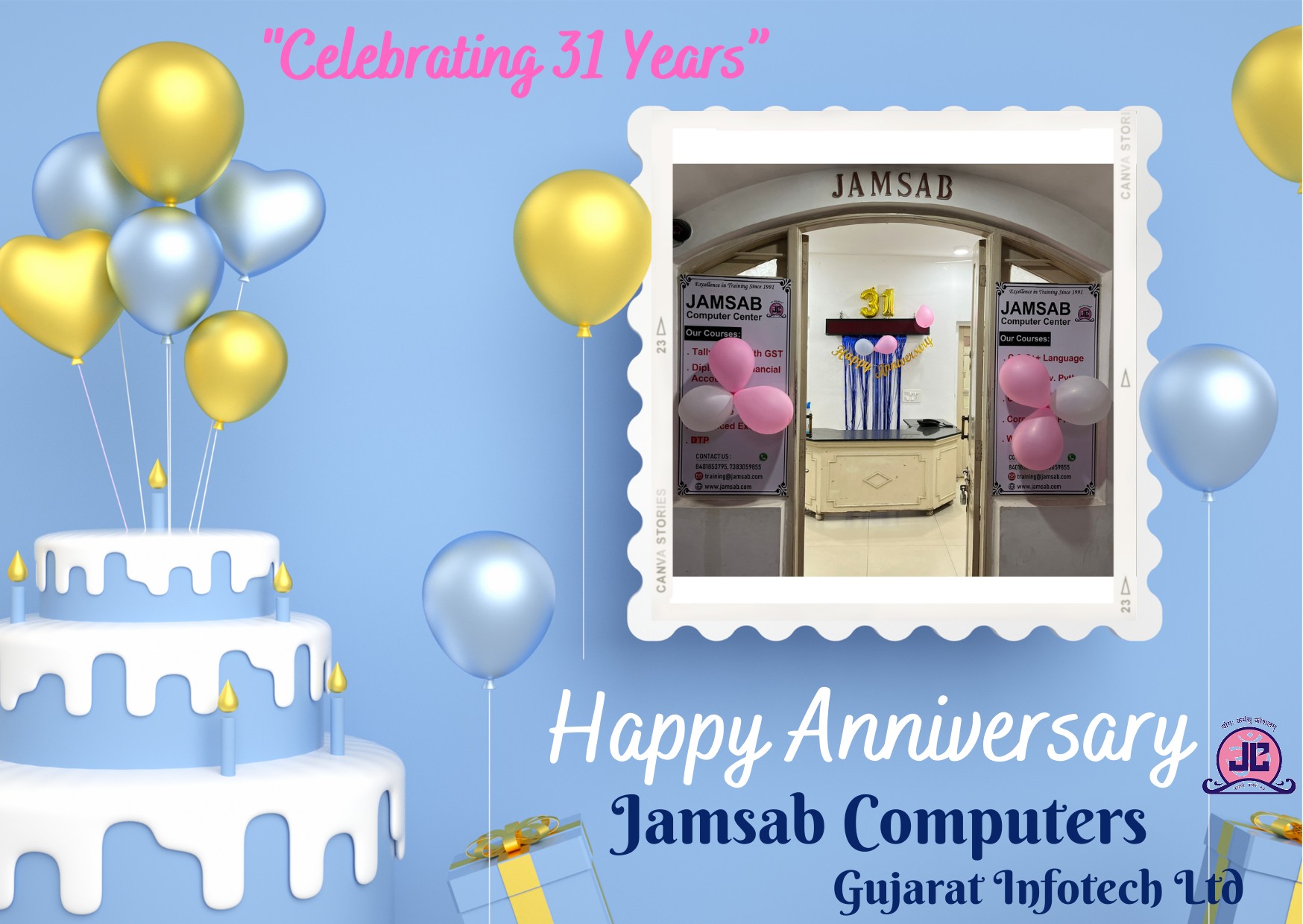 #Happy #Anniversary to #Jamsab... - Jamsab Computers Pvt Ltd | Facebook