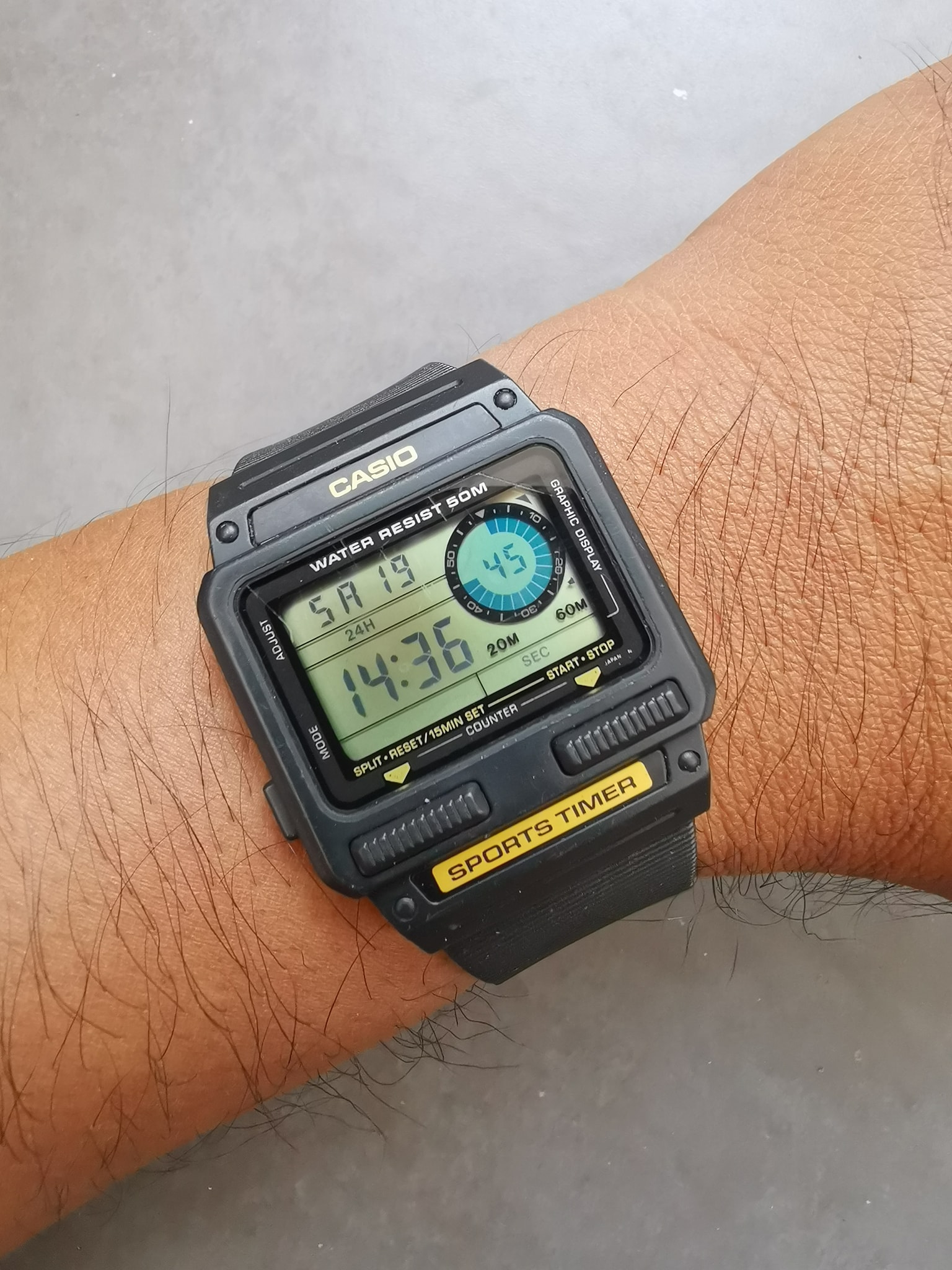 Casio S-52W Sports Timer Watch Module 212