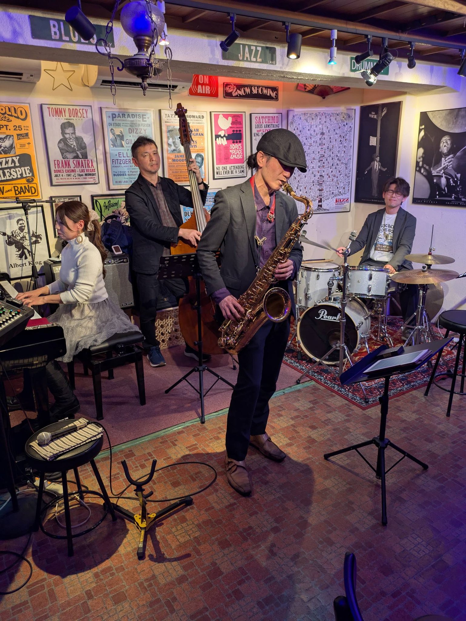 Now on Live‼️? #jazzBar845 #NanbaBigsalt845 #OsakaJapan #Jazz