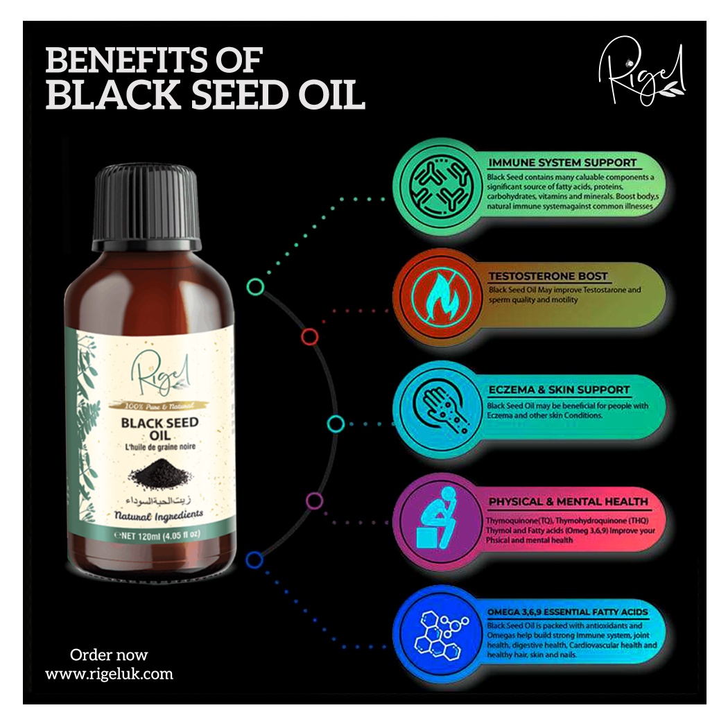 Rigel - Black seed oil is high in antioxidants and has...