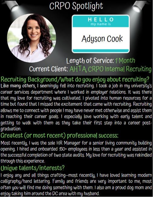 Cornerstone RPO - Get to know the #CRPO team. Say HELLO to...