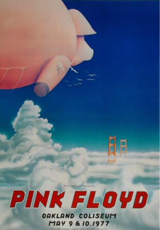 Poster of The Day Pink Floyd / Oakland Coliseum, 1977 (Were you