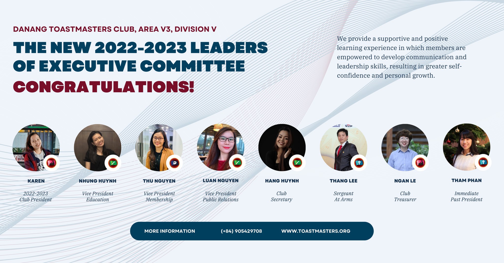 🎉 THE NEW 2022-2023 EXCO TEAM.... - Danang Toastmasters Club