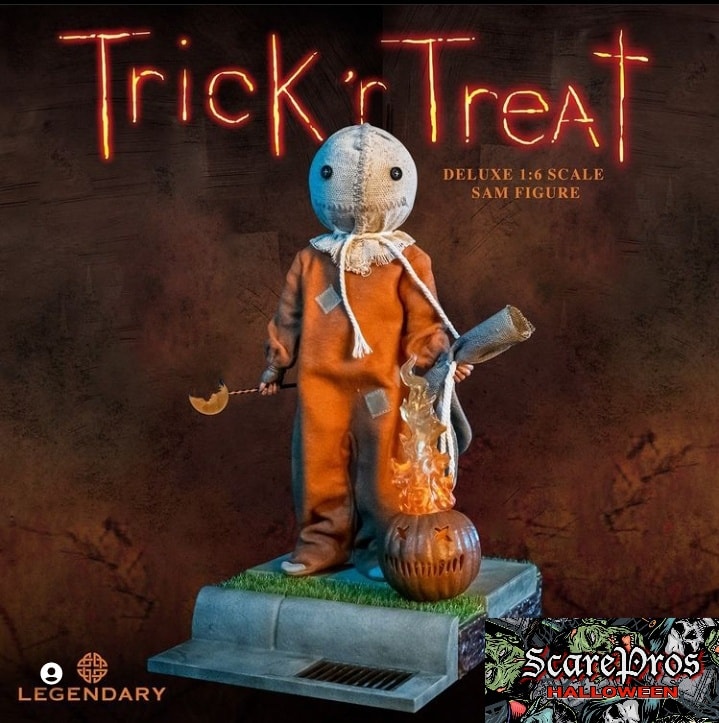 Trick 'r Treat NECA Sam head knocker and VHS gift set