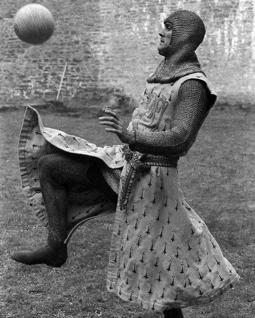Old - John Cleese Playing Football Between Takes of 