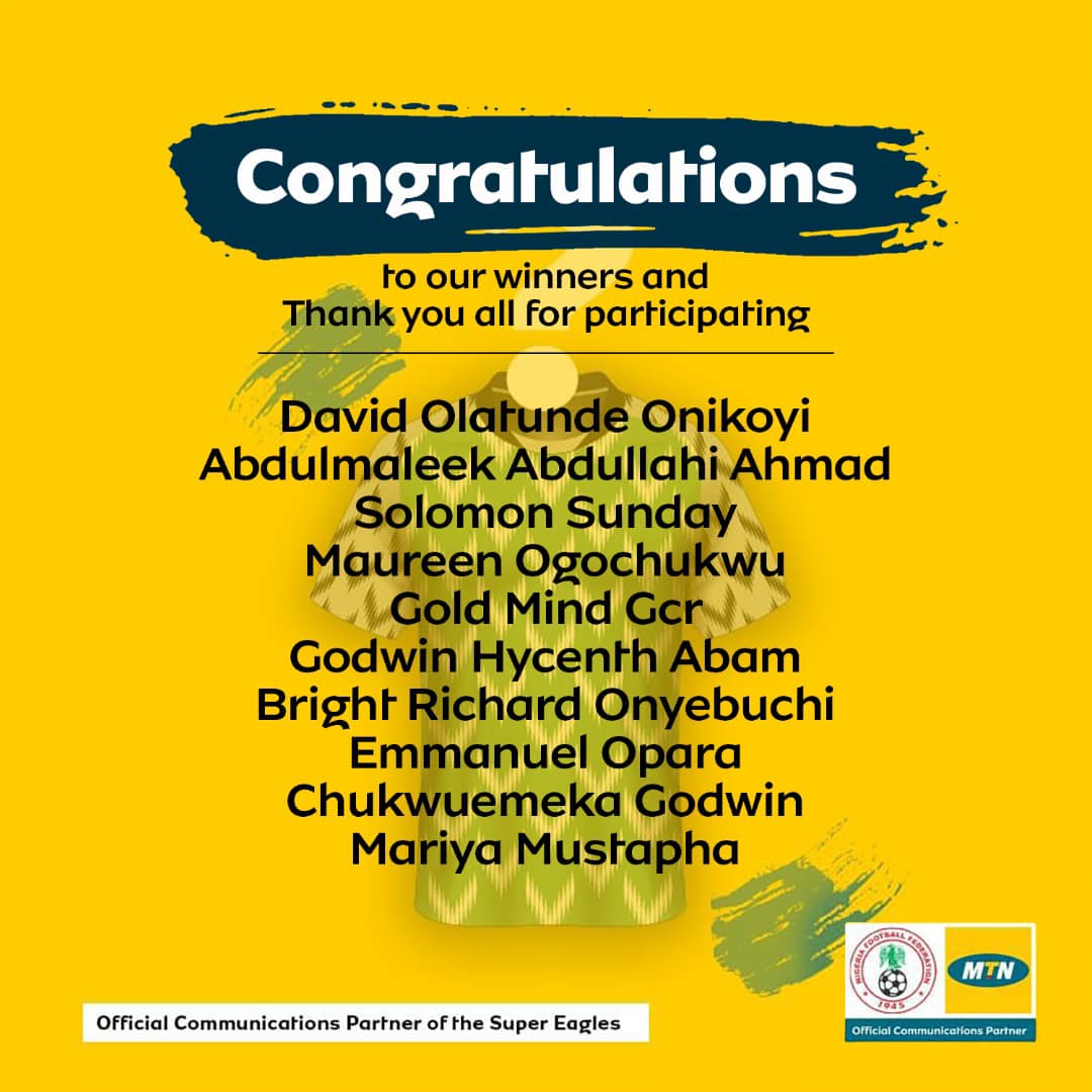 MTN Nigeria - Congratulations to our winners. Thanks to... | Facebook