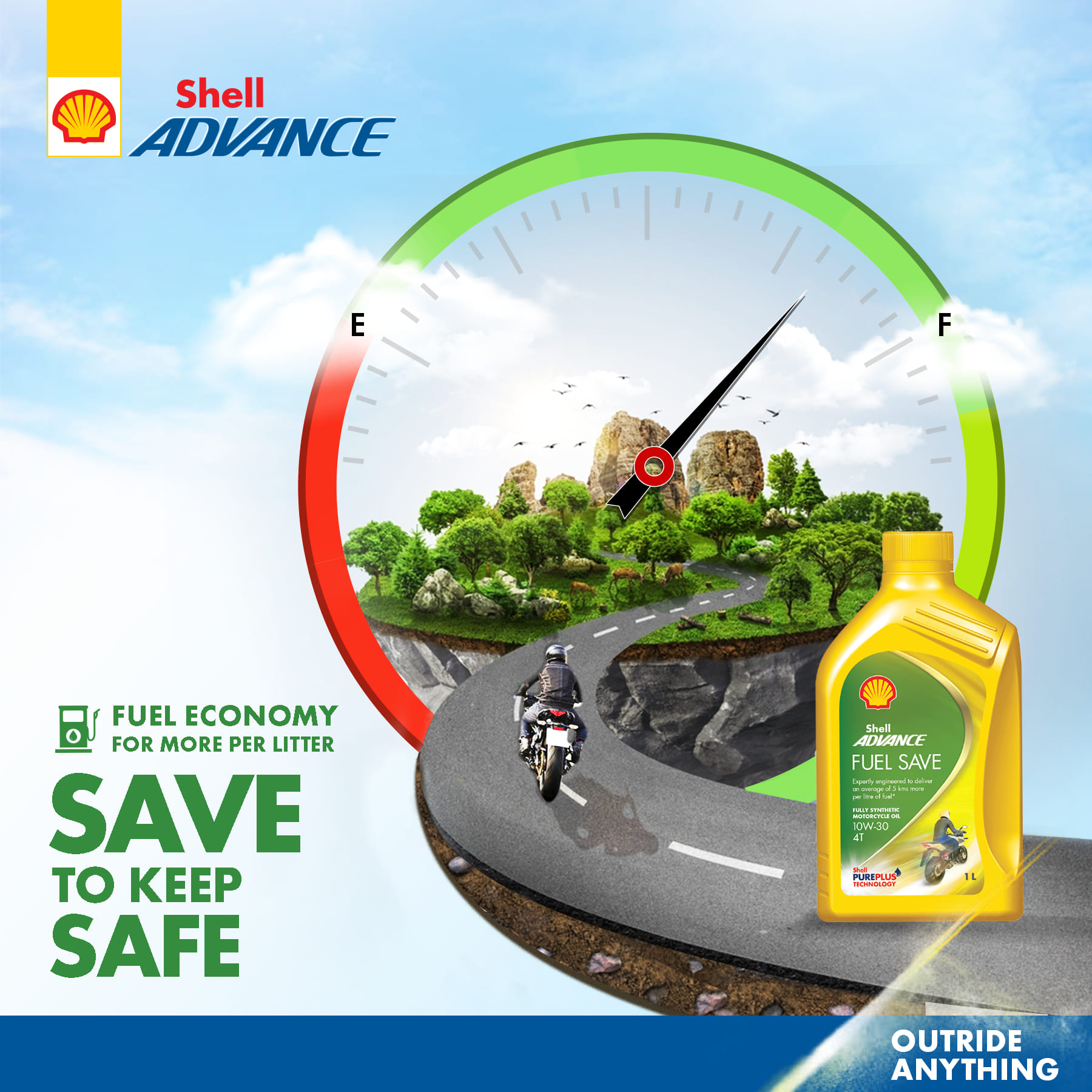 Ranks - Shell Advance Fuel Save 10W-30 provides more mileage per litre ...