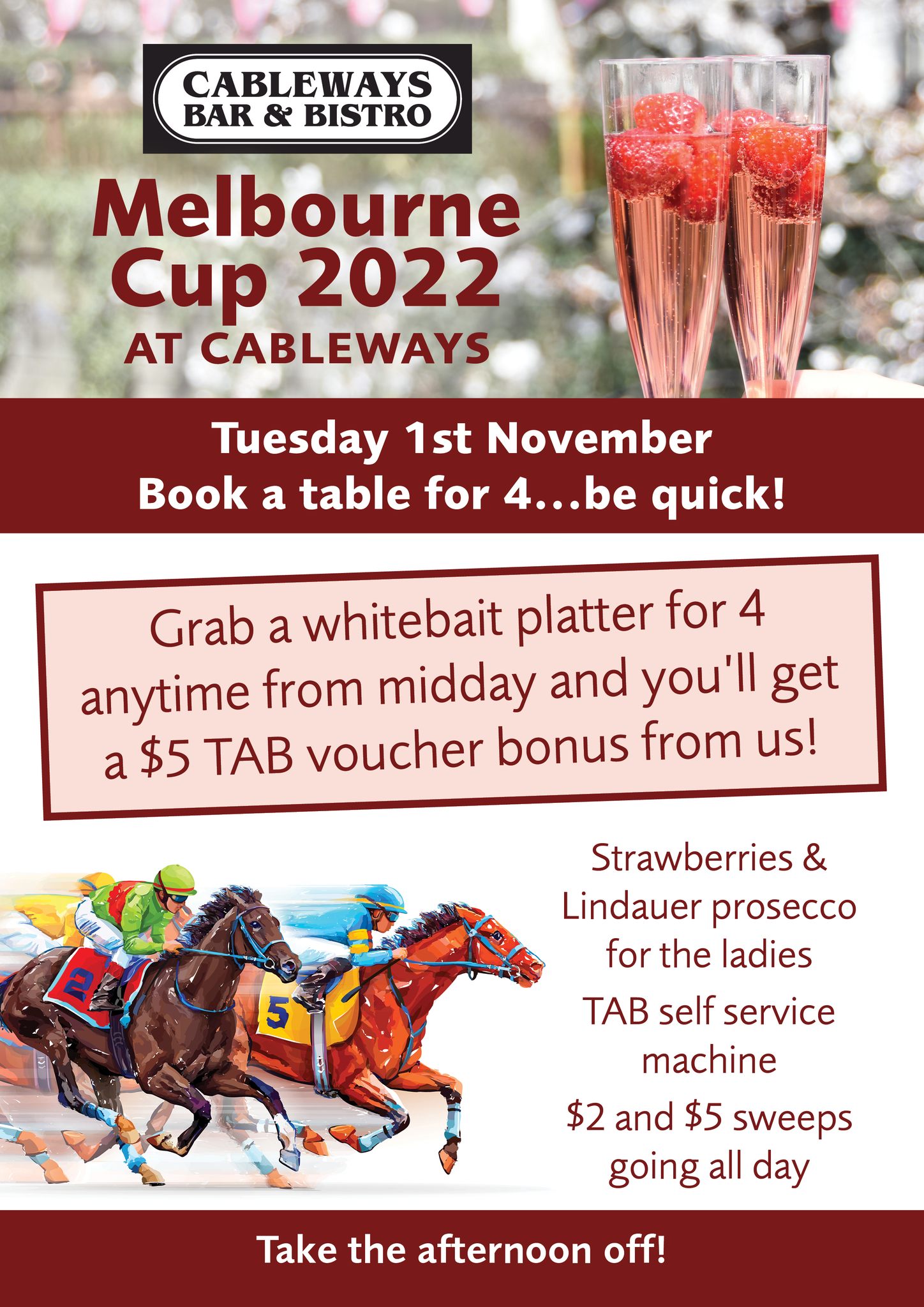 Enjoy the Big Race with... - Cableways Bar & Bistro Dunedin | Facebook