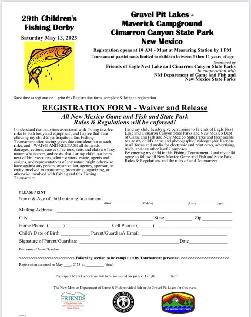 Print and fill out your registration form for Saturday , May 13 ...