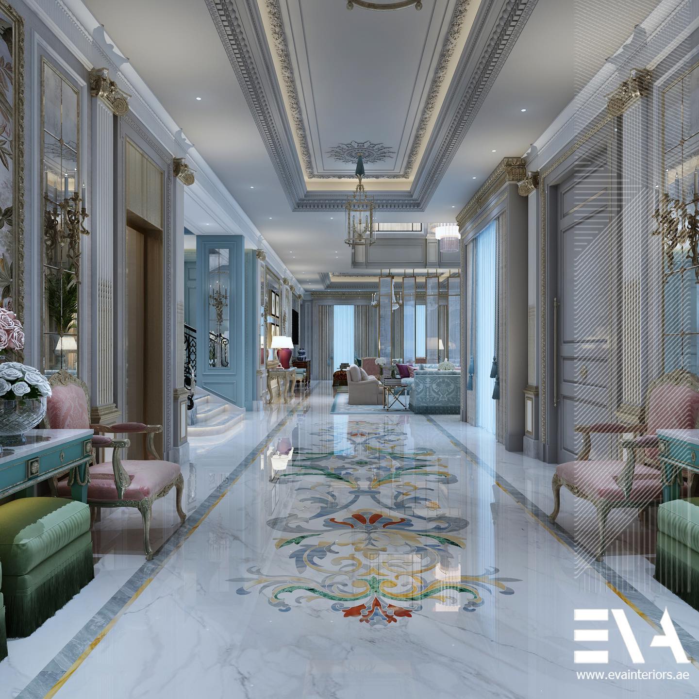 عادة ما يعطي تصميم مدخل البيت... - EVA Interior Fitouts