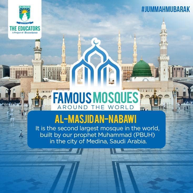 --Famous Mosques Around The World-- Located in the holy city of Madinah ...