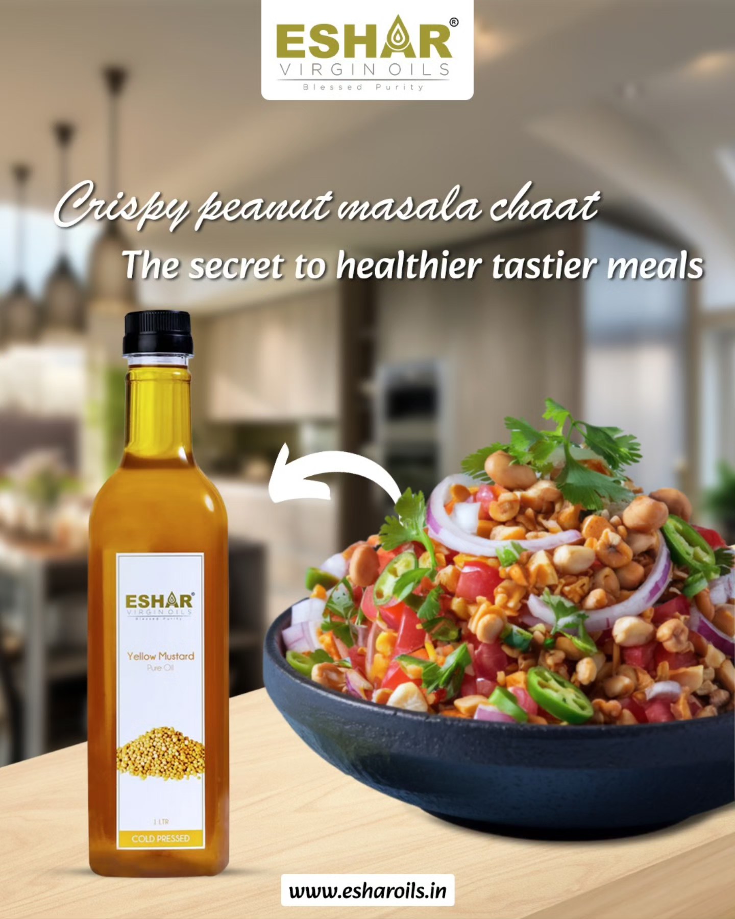 Eshar Oils - Make your peanut masala chaat healthier and... | Facebook
