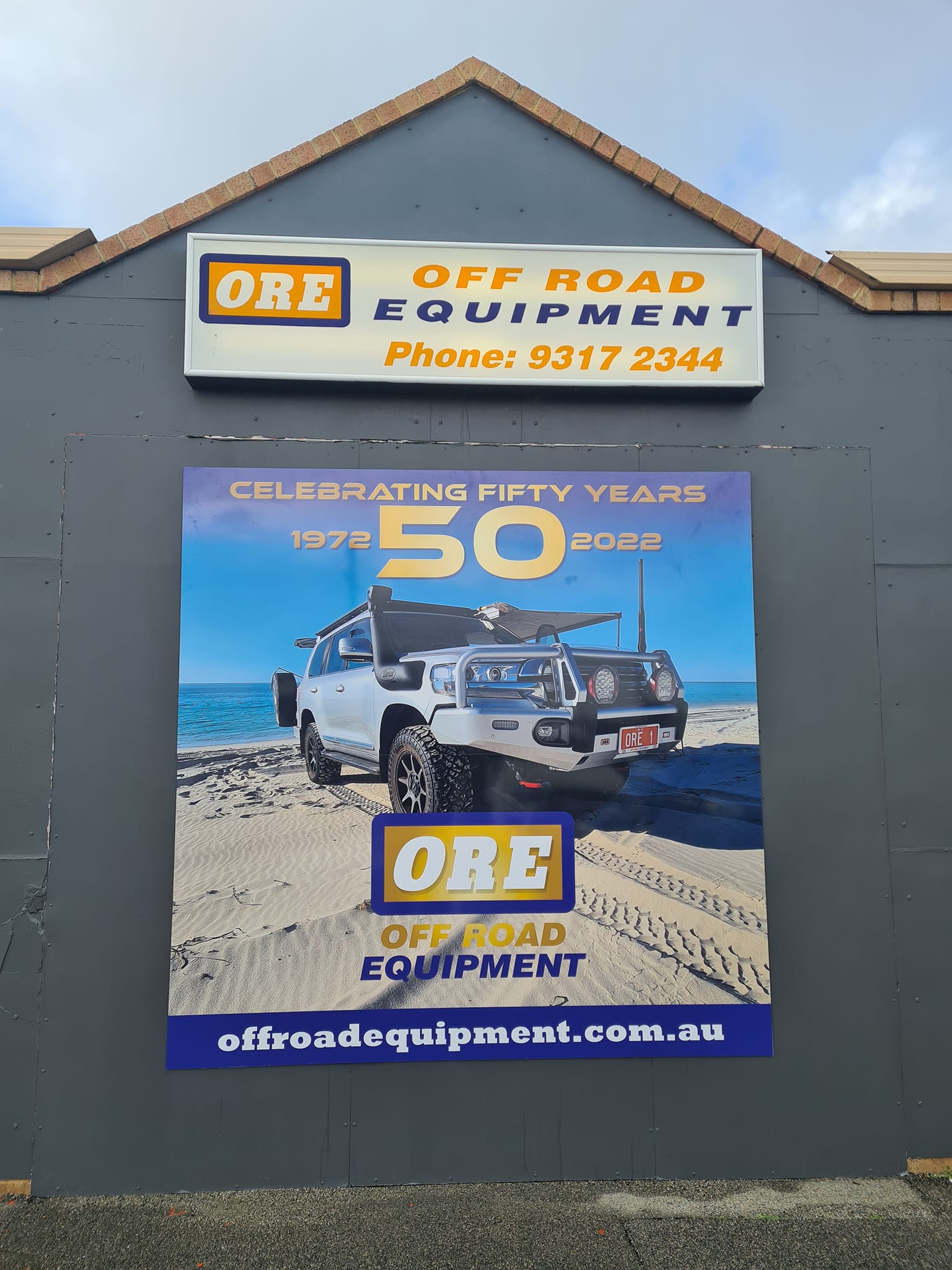 ORE - New signage at ORE 50 years young...great achievement Party time ...
