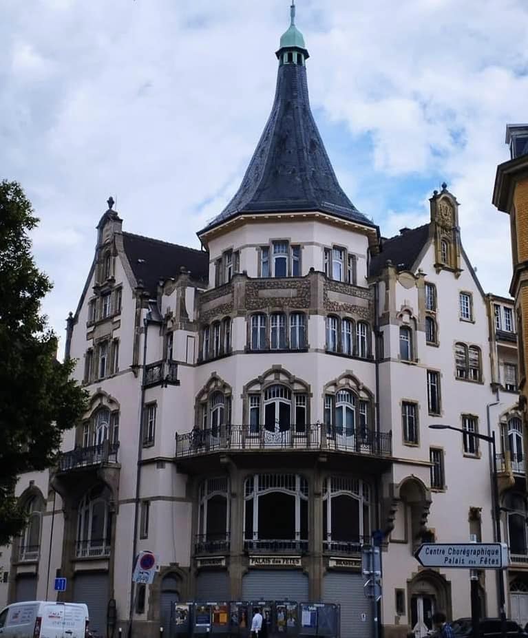 Art Nouveau building in Strasbourg, France