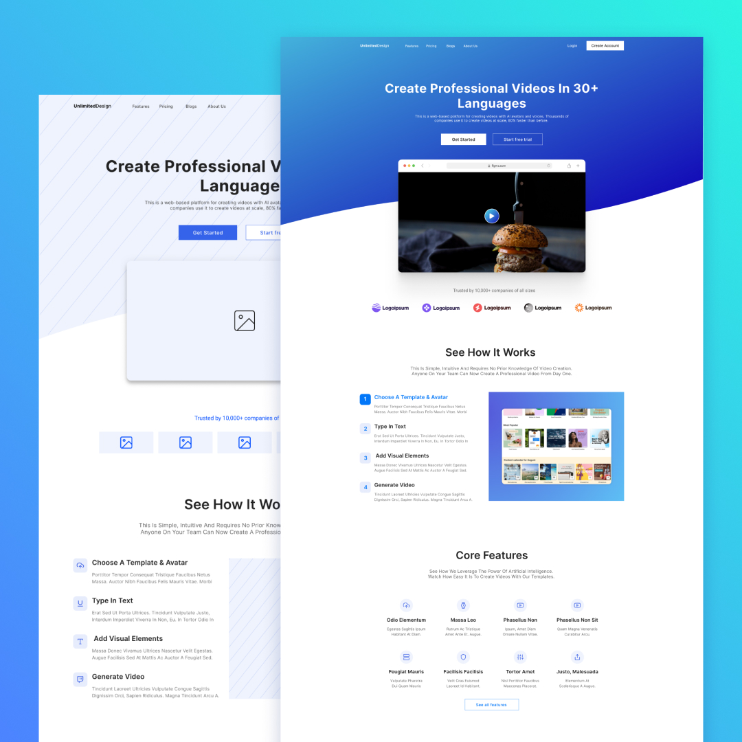 Figma designers | Hey, watch this Landing Page UI Design Figma Tutorial ...