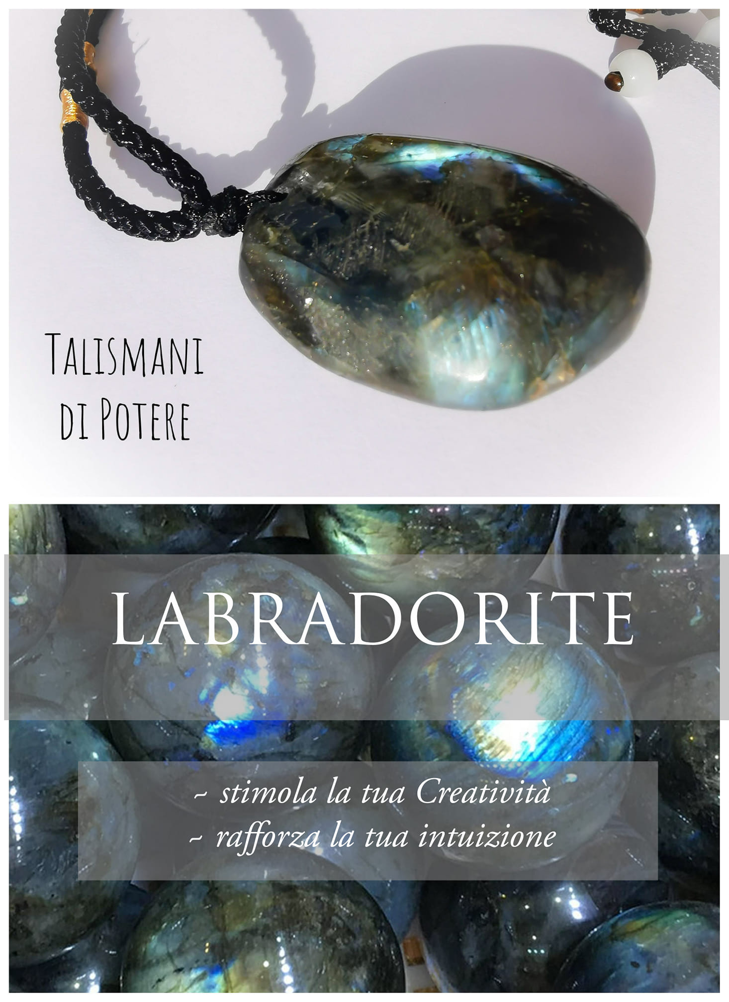 Anello con arco a forma di stella in labradorite argentata (EPJ-RSB17-11) - Italia