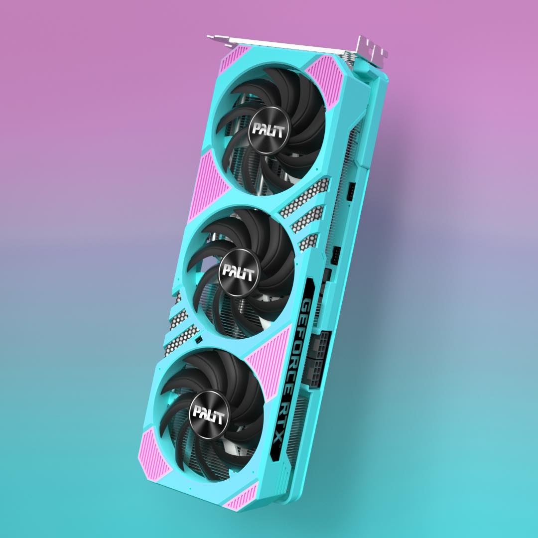 A graphics card doesn't always need to be black or white. The
