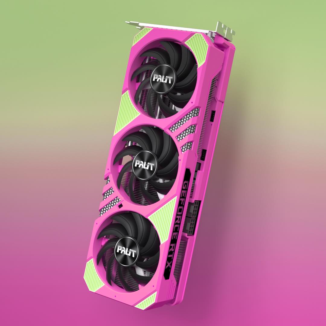 A graphics card doesn't always need to be black or white. The