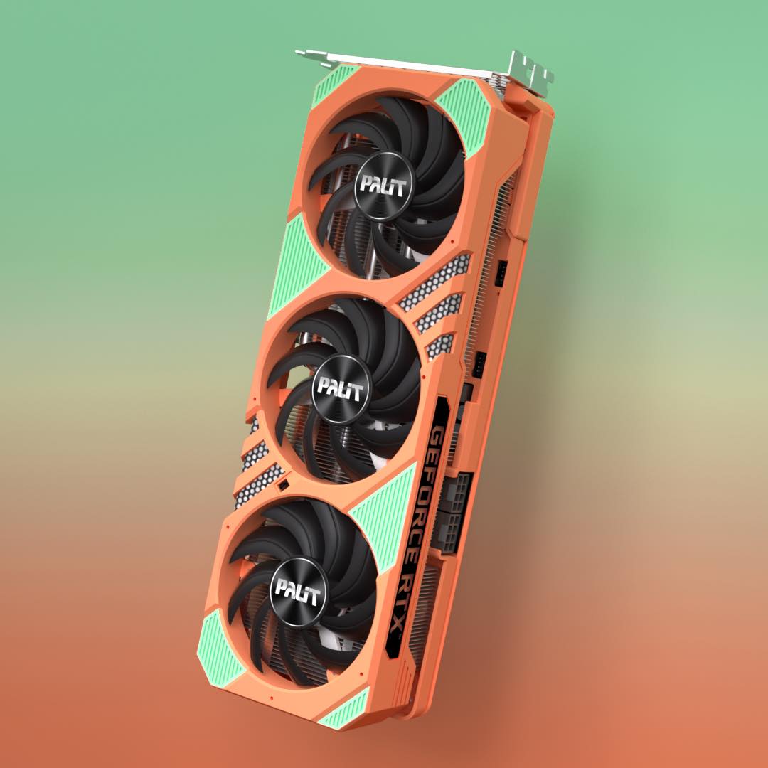 A graphics card doesn't always need to be black or white. The