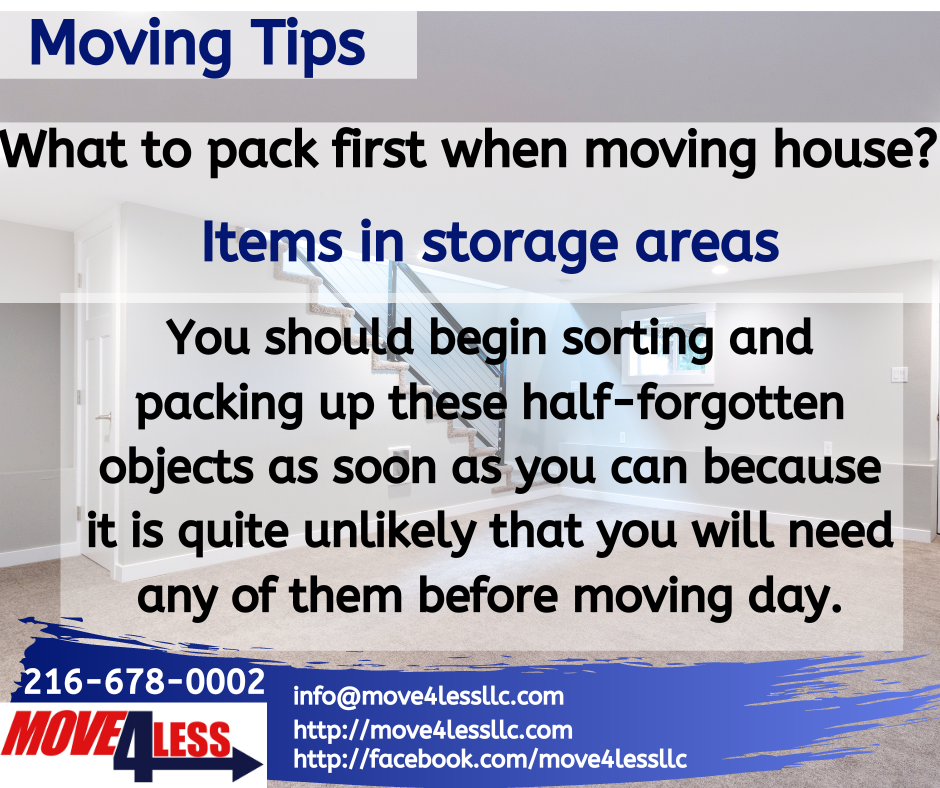 So, what to pack first for moving?... - Move for Less, LLC | Facebook