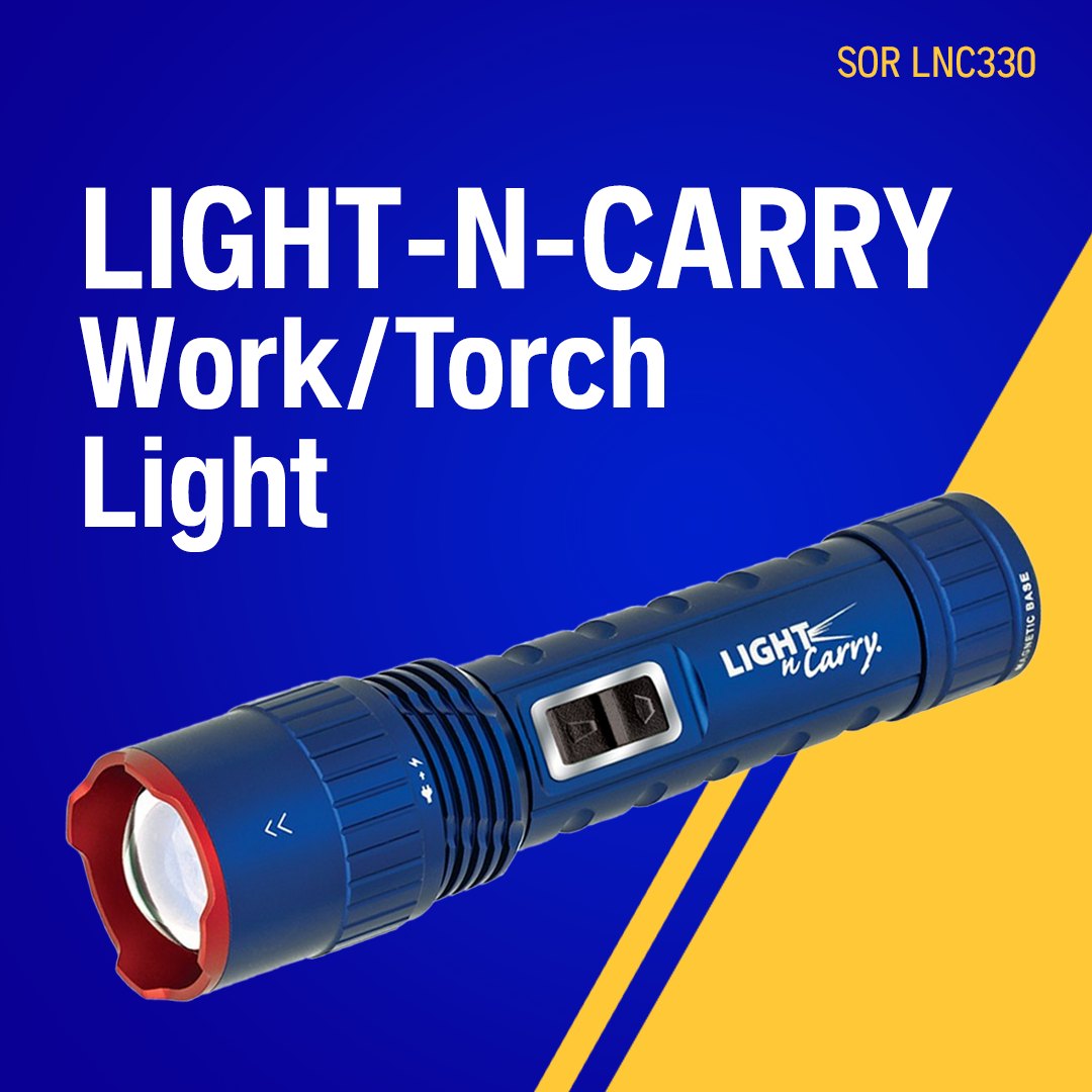 Clore Automotive Light-N-Carry LNC312 LED Pen Light | 120 Lumen Rechargeable Torch With Zoom