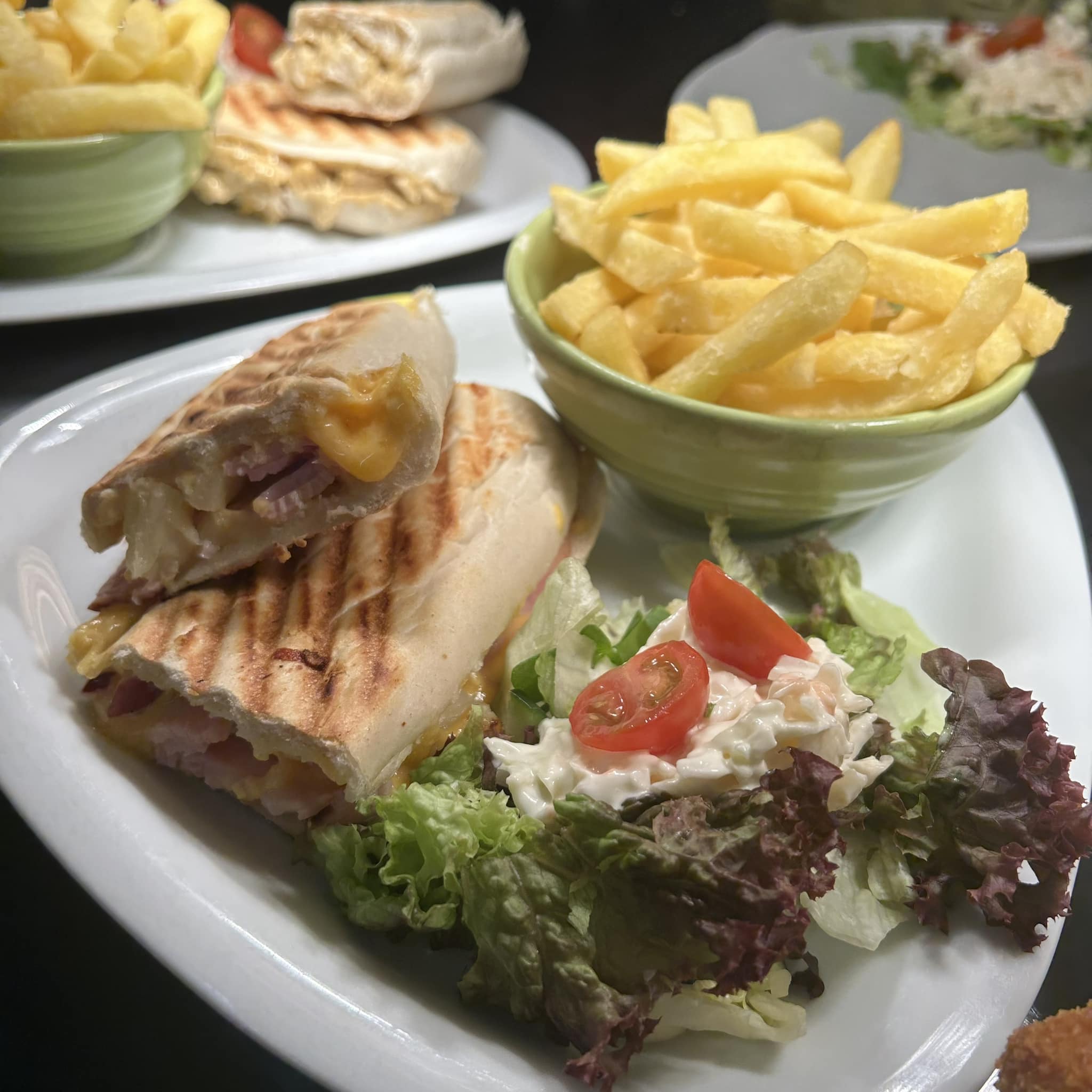 Does pineapple belong in a panini ?? Our gammon cheese and 