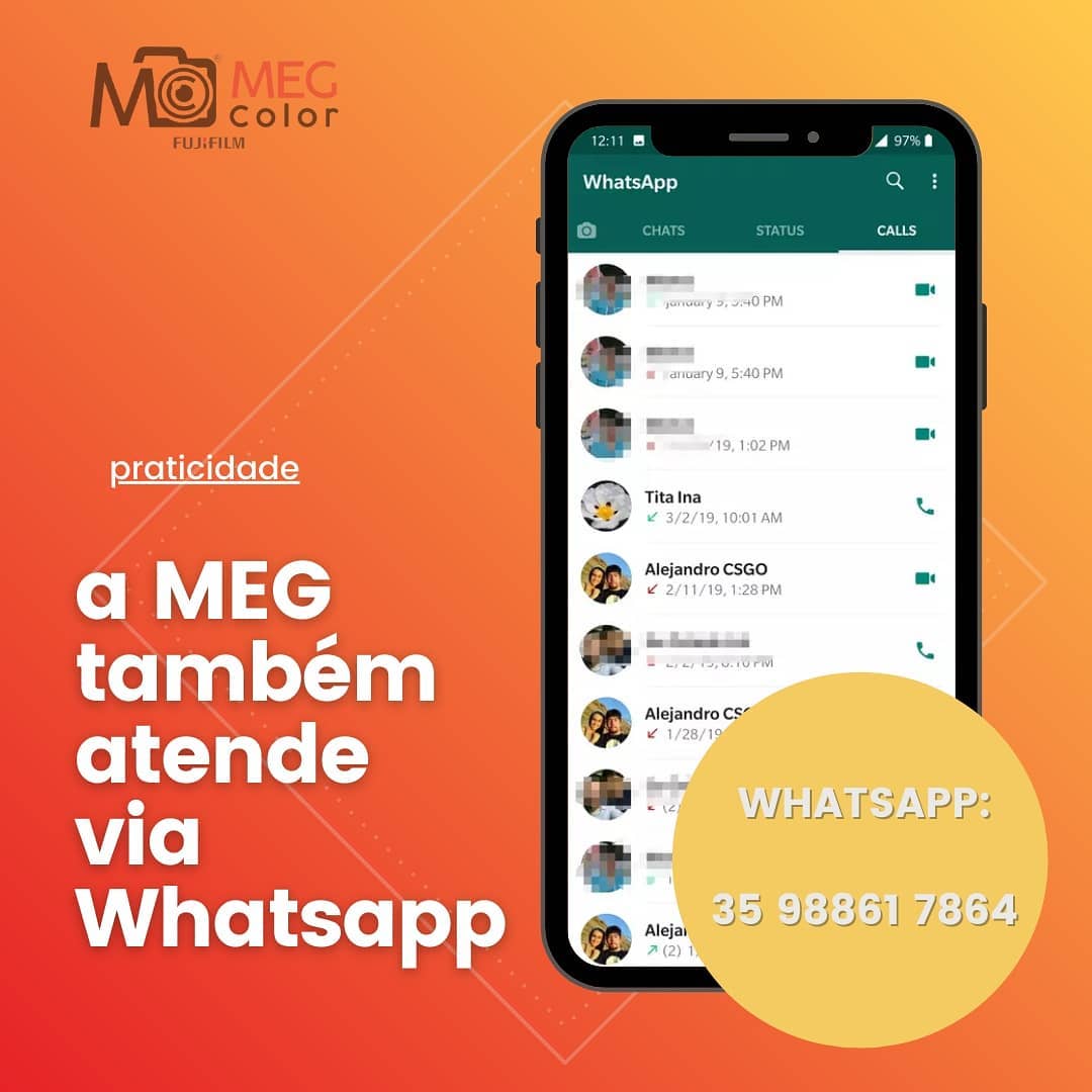 Meg Color - Sabia que também atendemos via WhatsApp? .... | Facebook