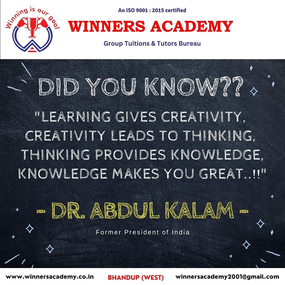 Winners - *Did you Know ??*🧐 Creating the perfect learning environment🤩 ...
