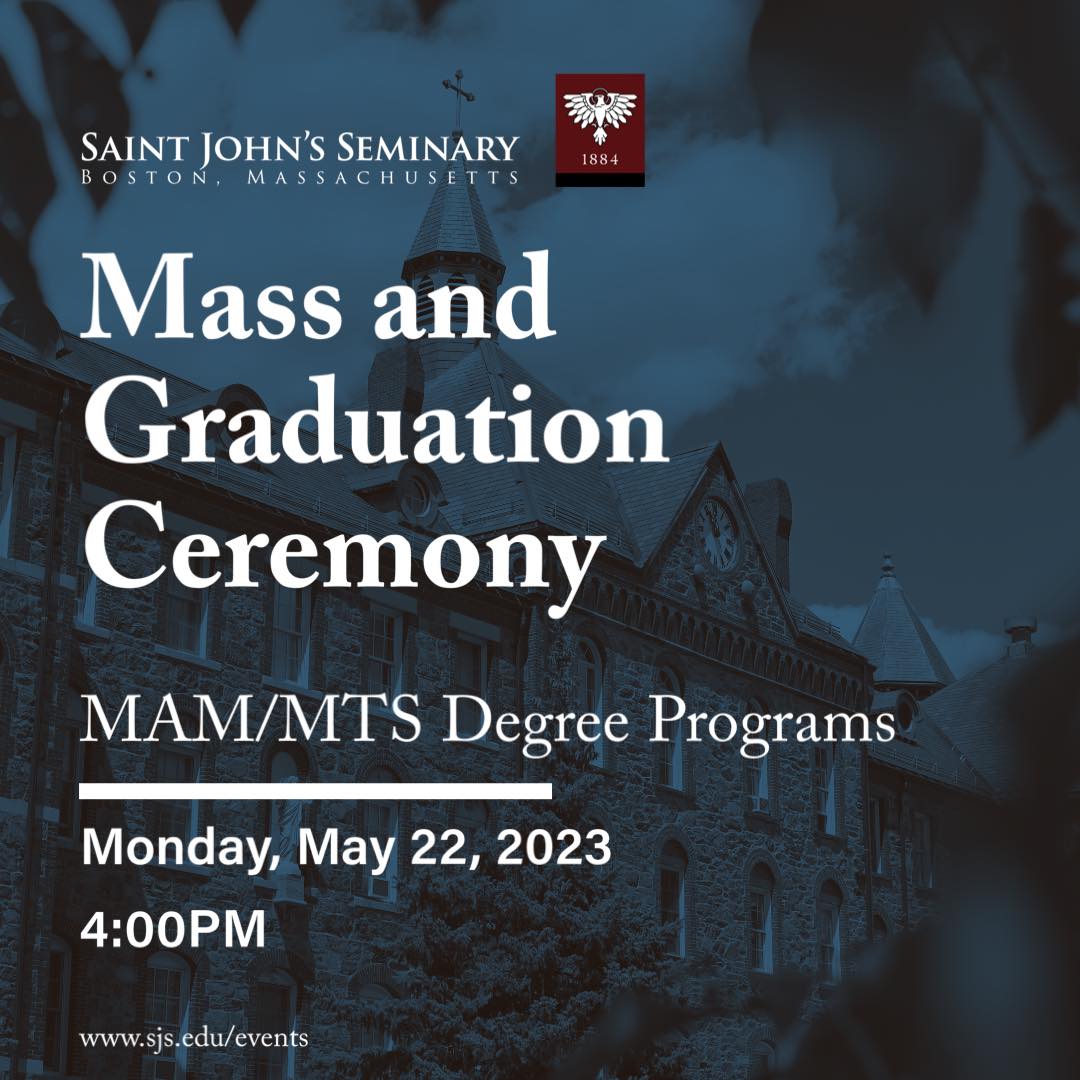 On Monday, May 22, 2023 we... - Saint John's Seminary | Facebook