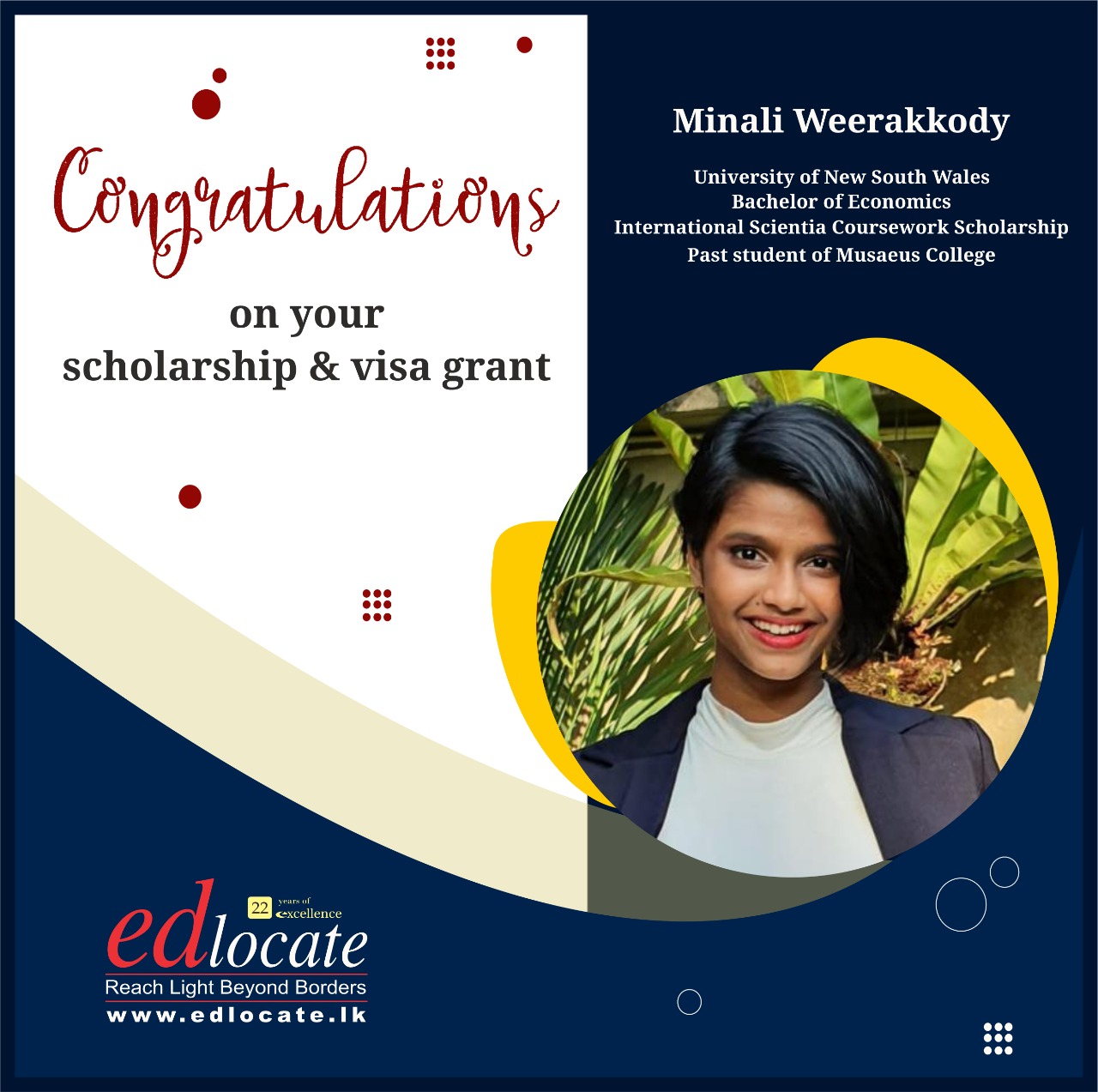 Congratulations Minali on your 100%... - Edlocate (Pvt) Ltd | Facebook